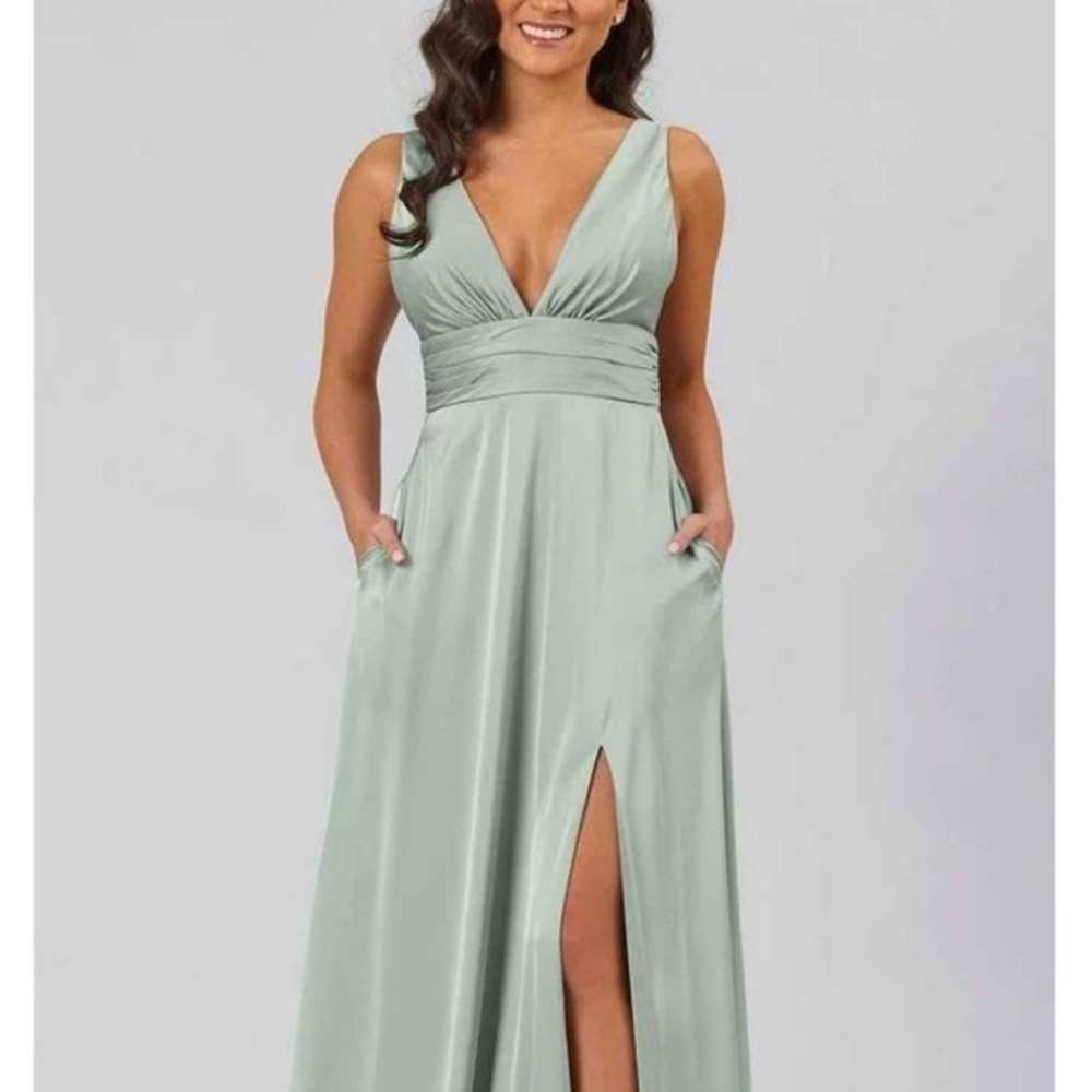 Kennedy blue sea foam gown